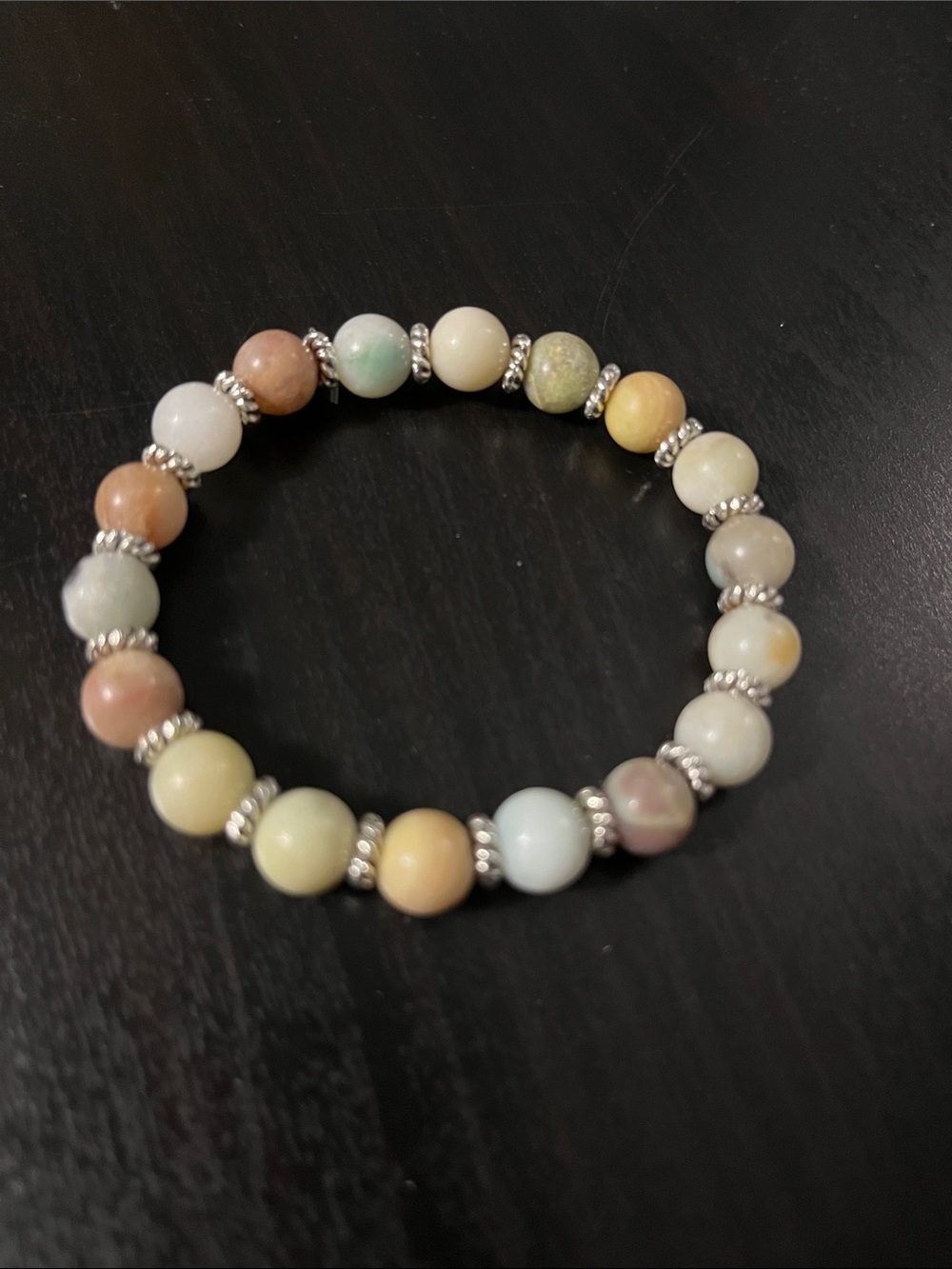 Multicolor Pastel Bead Stretch Bracelet - Women Jewelry